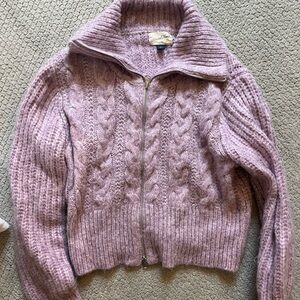 Universal Thread Lavender Cable Knit Turtleneck Sweater